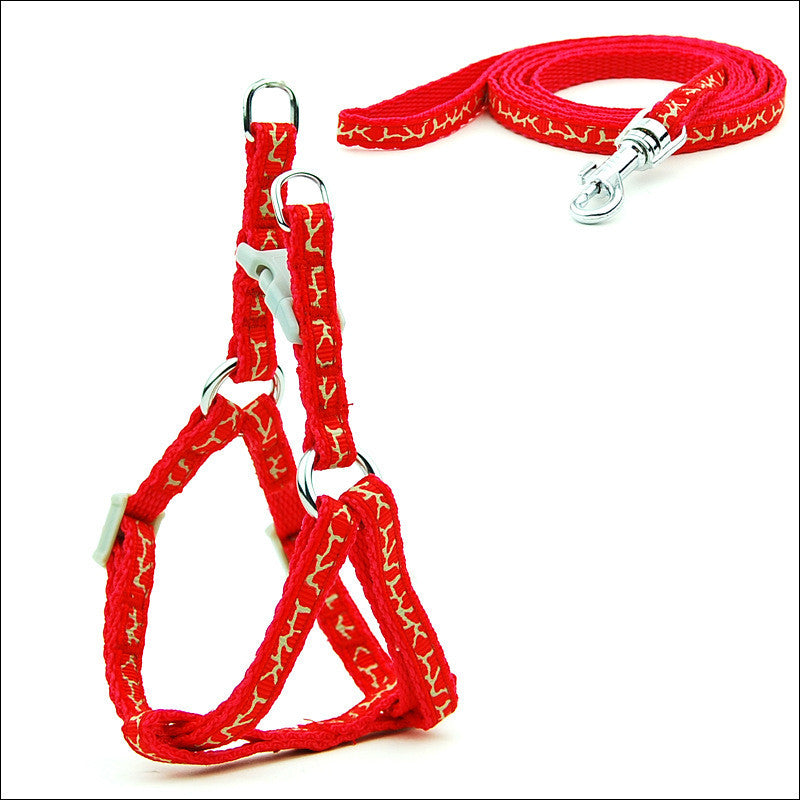 KFX-6629181 Adjustable Cat and Dog Leash with Chest Strap, Durable PP Material