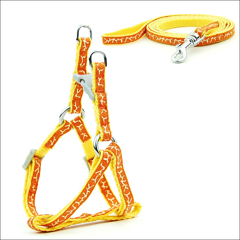 KFX-6629181 Adjustable Cat and Dog Leash with Chest Strap, Durable PP Material