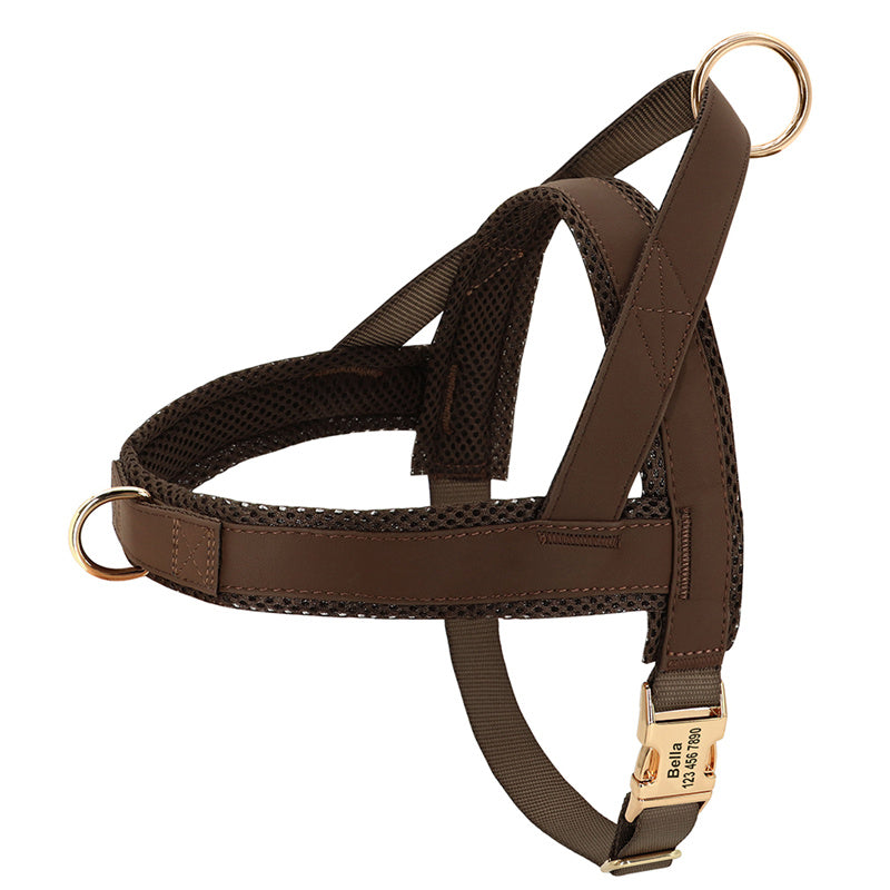 KFX-6631741 Durable and Breathable Large Dog Vest Chest Harness - Adjustable Fit for Comfort and Safety