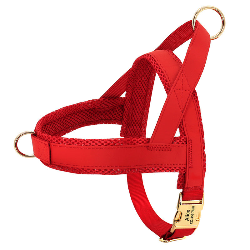 KFX-6631741 Durable and Breathable Large Dog Vest Chest Harness - Adjustable Fit for Comfort and Safety