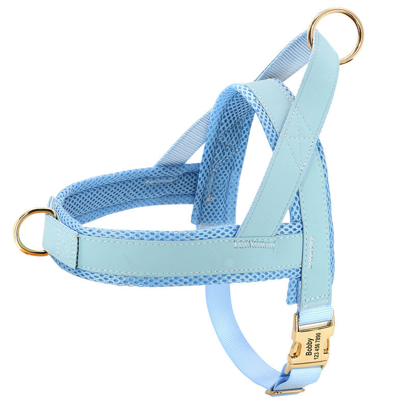 KFX-6631741 Durable and Breathable Large Dog Vest Chest Harness - Adjustable Fit for Comfort and Safety