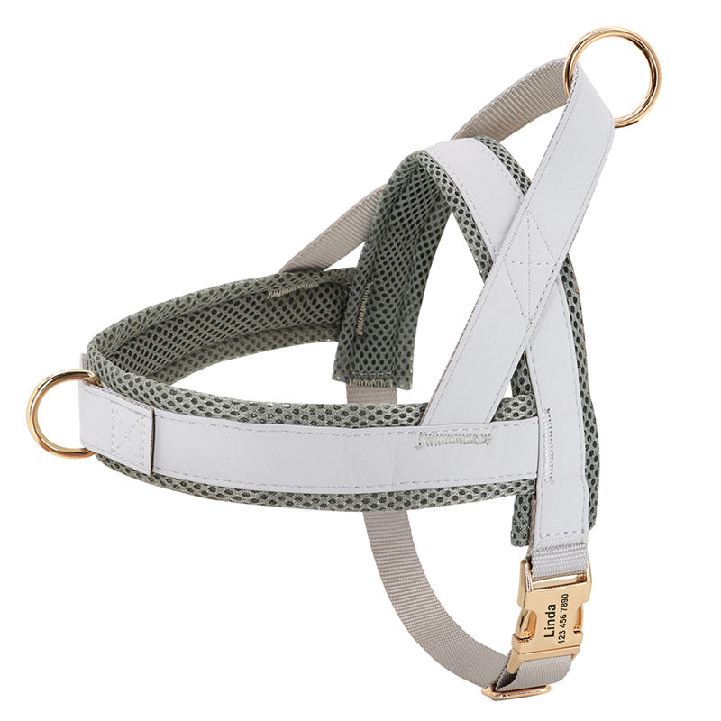KFX-6631741 Durable and Breathable Large Dog Vest Chest Harness - Adjustable Fit for Comfort and Safety