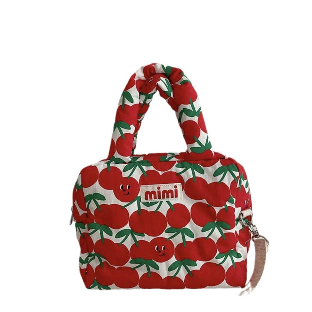 KFX-6632125 Cartoon Print Cotton Handbag for Pet Storage - Multiple Designs Available