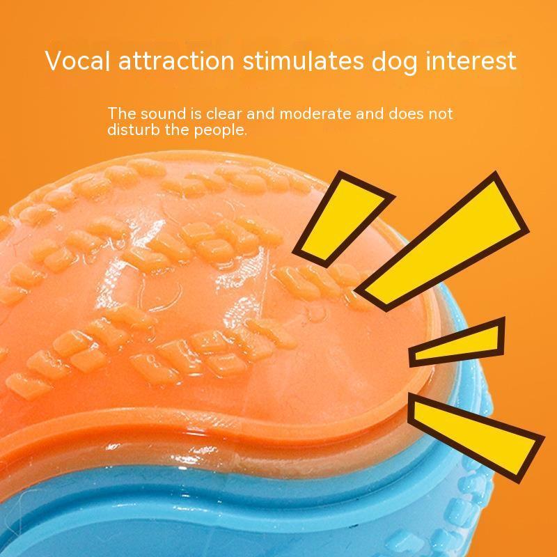 KFX-6634301 Durable Dog Molar Ball Toy for Playtime and Chewing, Random Color, Rubber Material