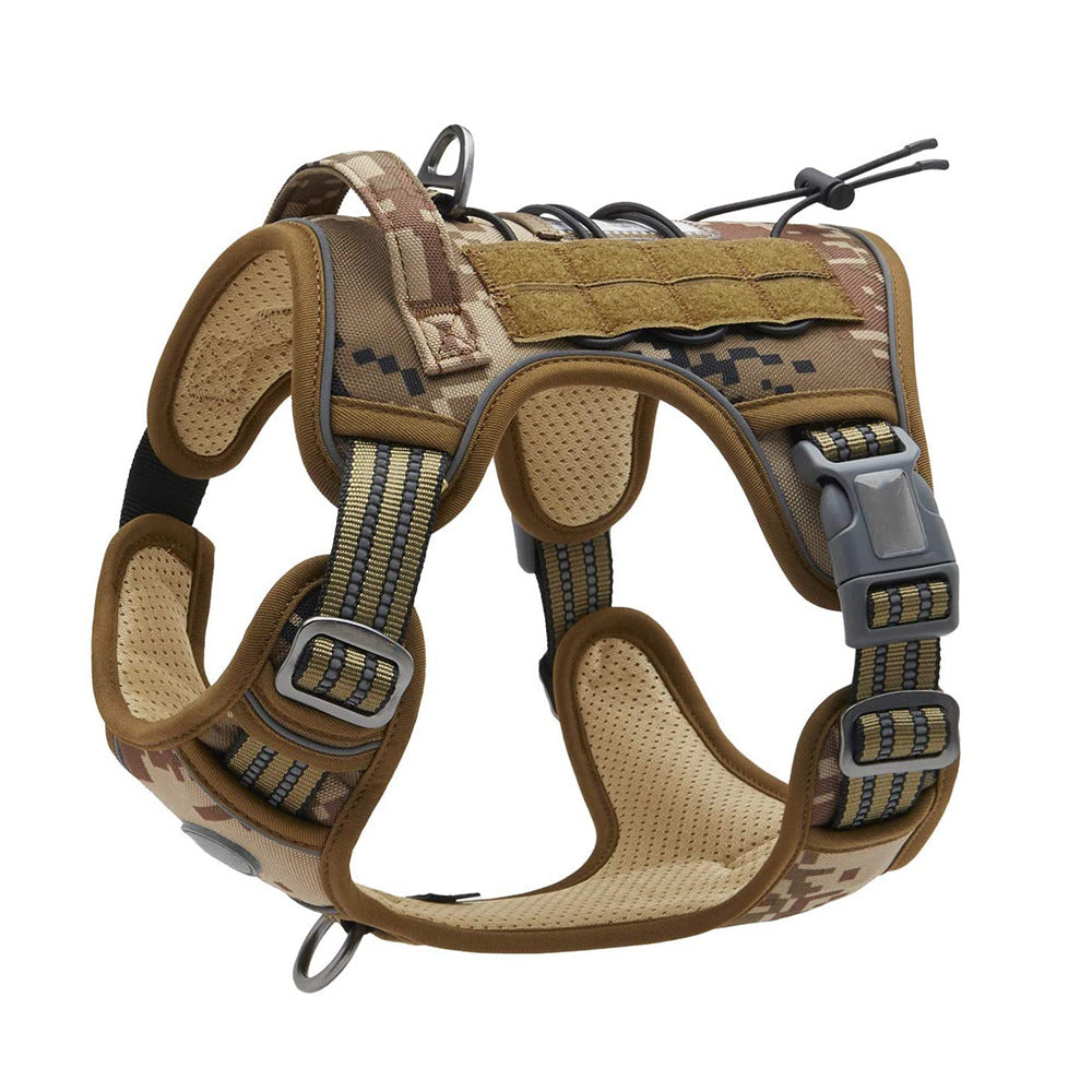 KFX-6634941 Reflective Tactical Outdoor Training Chest Strap with Traction Rope, Multiple Colors Available