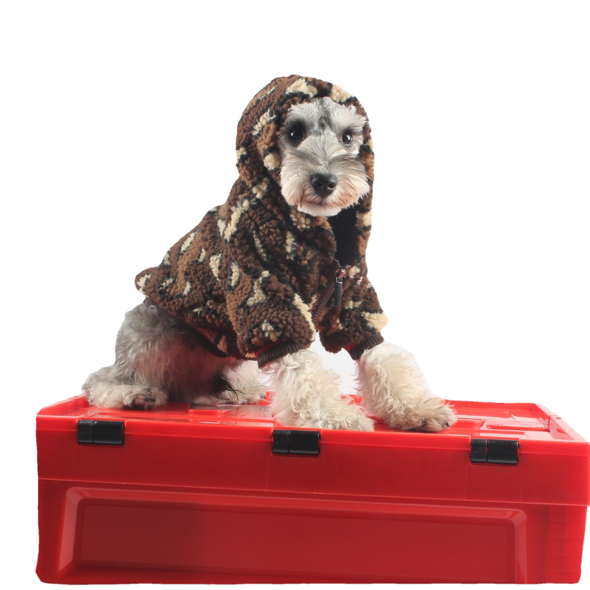 KFX-6636221 Cozy Lambswool Zip-Up Dog Shirt Coat for Autumn and Winter