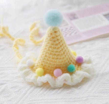 KFX-6637117 Handmade Small Dog Scarf with Embroidery - Colorful Cotton Accessories