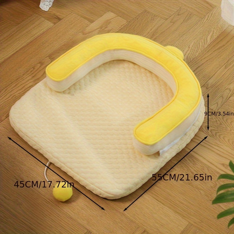 KFX-6637501 U-Shaped Cooling Pad for Cats and Dogs - Comfortable Neck Rest with Breathable, Washable Design