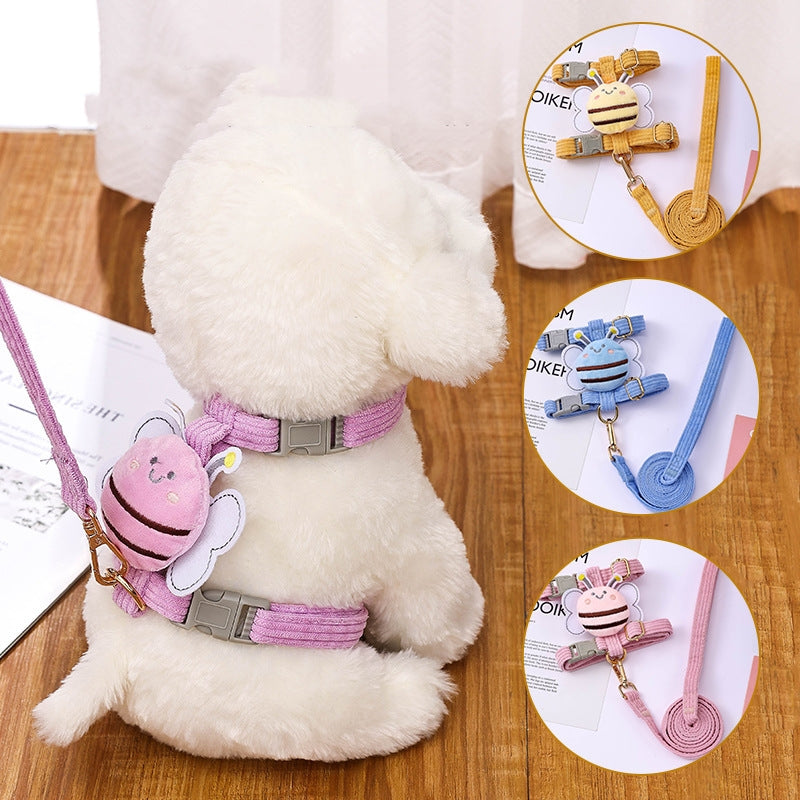KFX-6641213 Adjustable Pet Traction Vest with Rope for Small Dogs - Multiple Colors Available