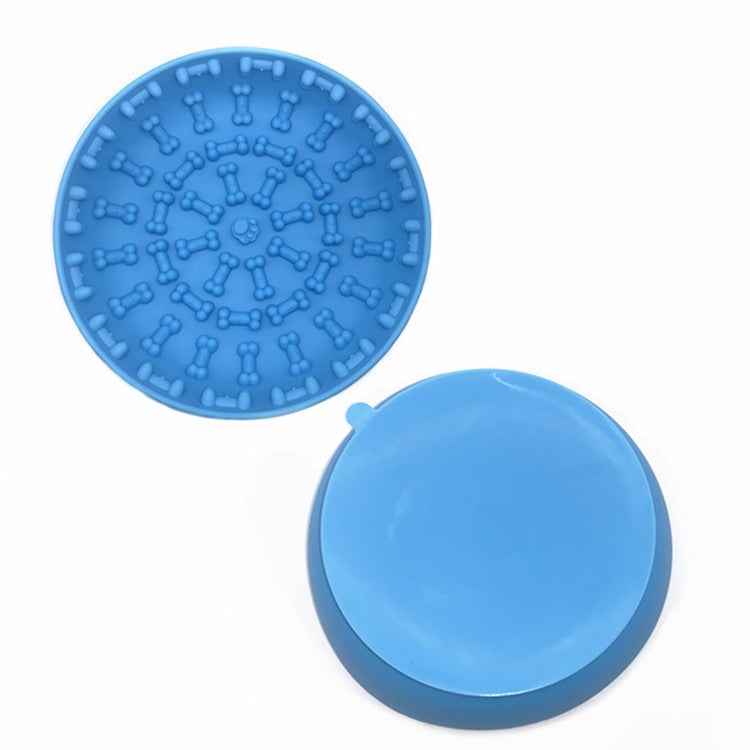 KFX-6645181 Silicone Slow Feeding Bowl for Dogs - Choking Prevention, Non-Slip Design