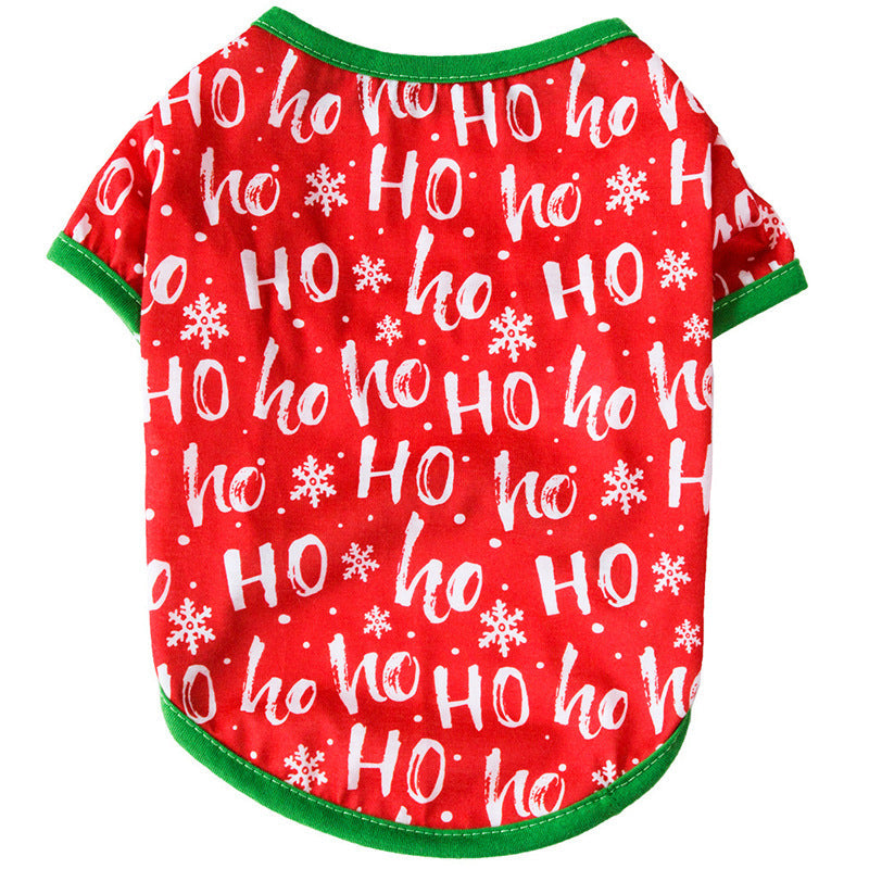 KFX-6645821 Festive Cotton Pet Clothes for Cats - Casual Two-Legged Styles in Various Holiday Designs