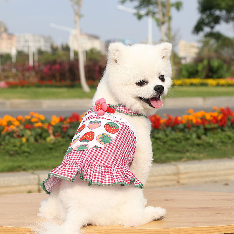 KFX-6647741 Stylish Cat Suspender Skirt in Printed Polyester, Fashionable & Simple Design
