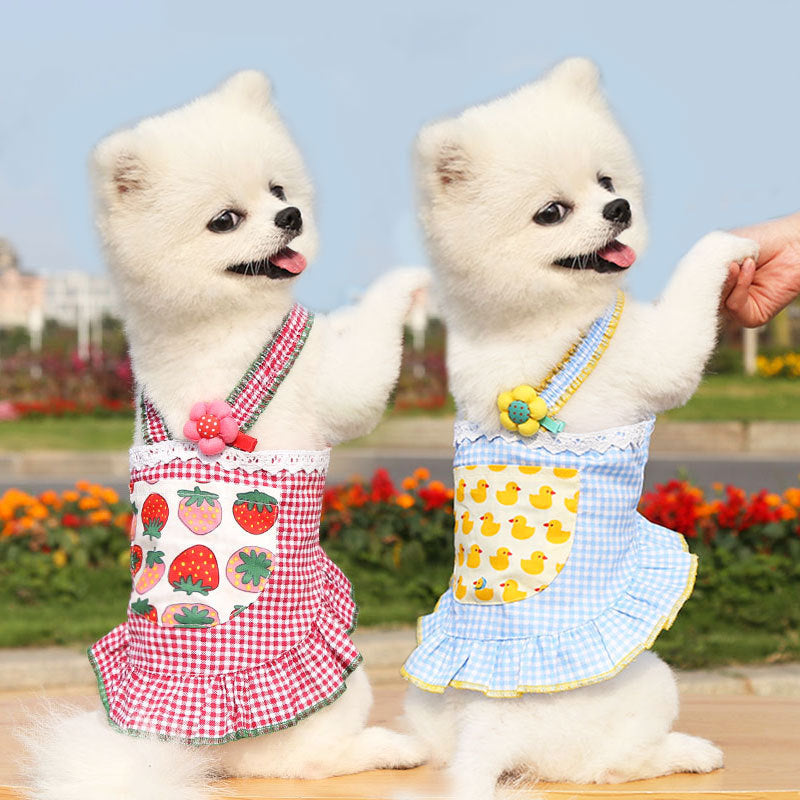 KFX-6647741 Stylish Cat Suspender Skirt in Printed Polyester, Fashionable & Simple Design