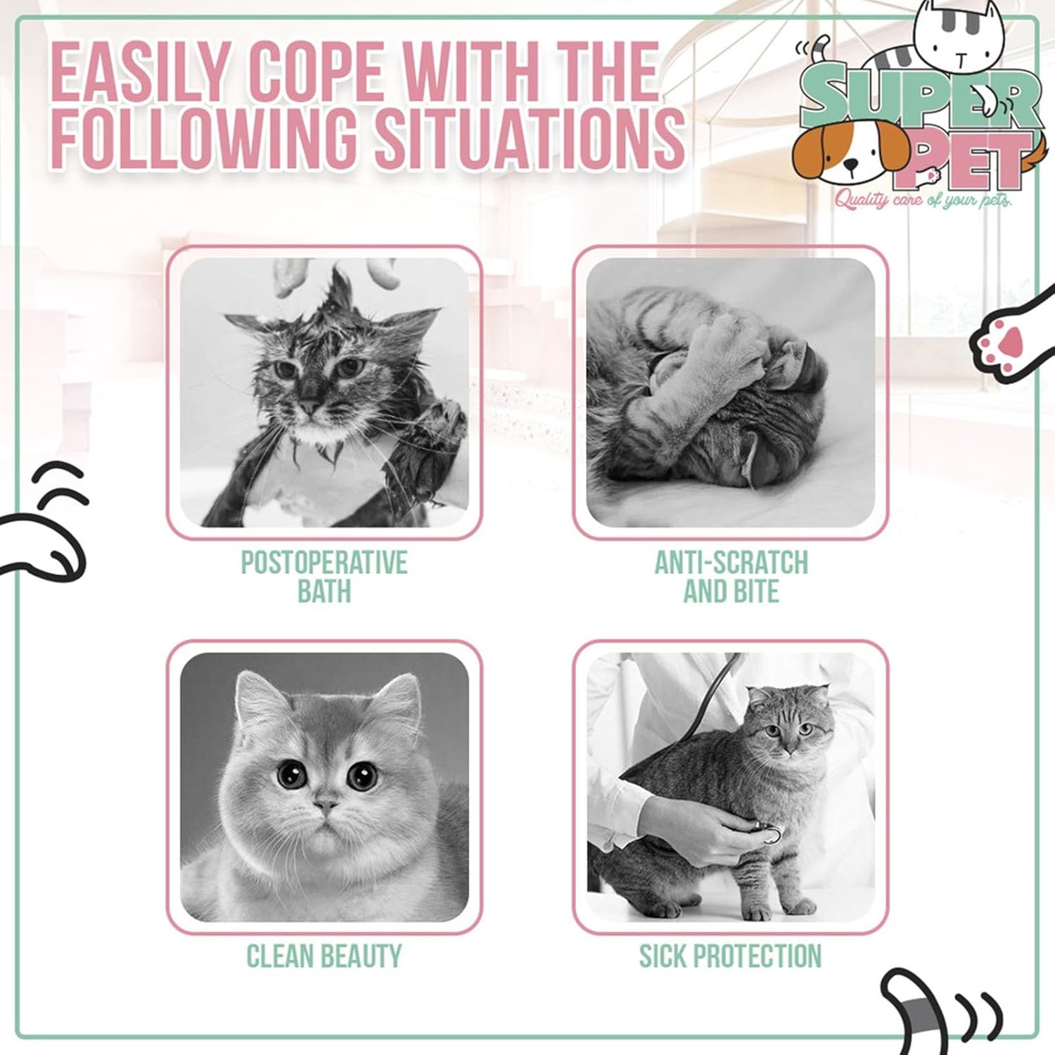KFX-6648637 Soft Bee-Shaped Cat Cone Collar for Comfortable Recovery and Protection