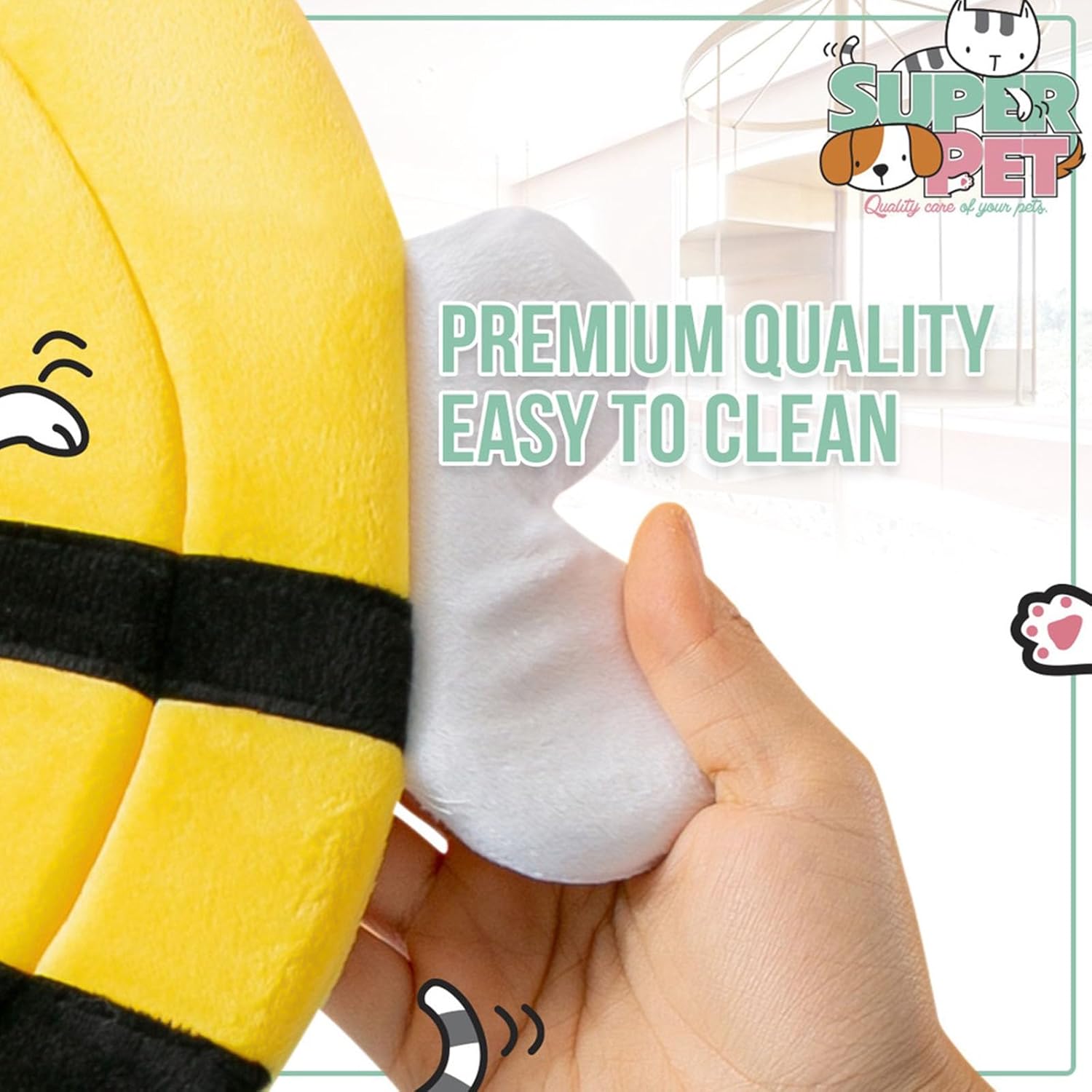 KFX-6648637 Soft Bee-Shaped Cat Cone Collar for Comfortable Recovery and Protection