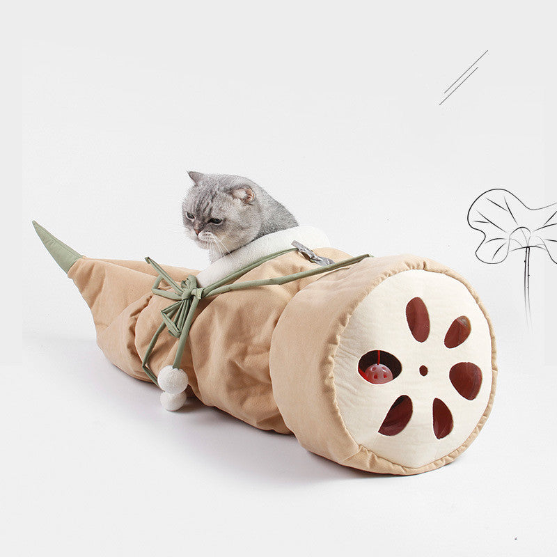KFX-6648765 Folding Semi-Enclosed Cat Litter Hammock - Durable Cloth Pet Nest with Two Color Options