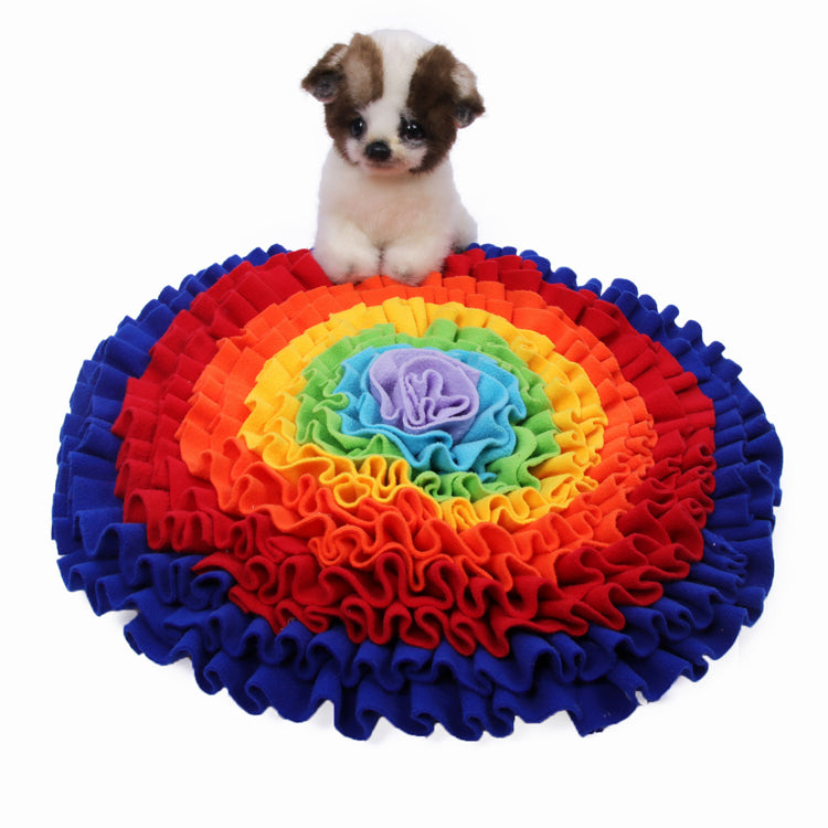 KFX-6649021 Snuffle Mat for Dogs - Plush Sniffing Pad for Interactive Nose Work and Slow Feeding, Washable and Durable 55cm x 55cm