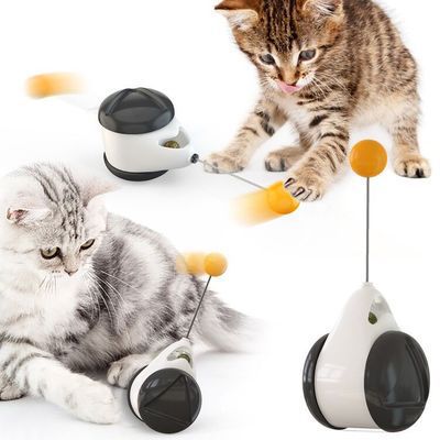 KFX-6650941 Balance Swing Car Cat Toy - Interactive Plastic Playmate for Engaging Feline Fun