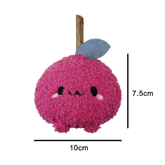 KFX-6651965 Plush Onion Red Cat Bite Molar Rod Toy for Dental Chewing and Play