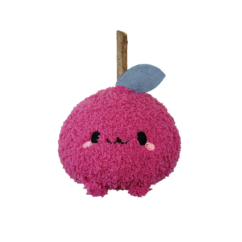 KFX-6651965 Plush Onion Red Cat Bite Molar Rod Toy for Dental Chewing and Play