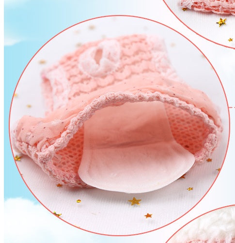 KFX-6653501 Denim Chiffon Physiological Pants for Small and Medium Female Dogs - Pink