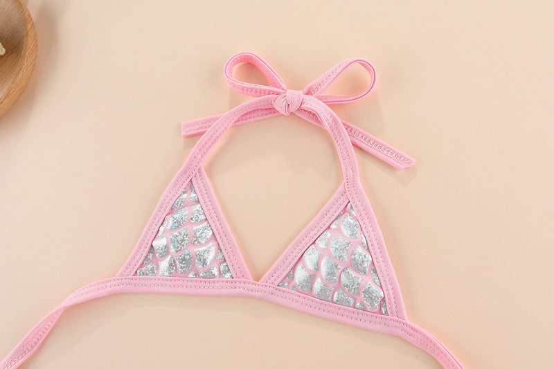 KFX-6654525 Pet Beach Bikini Set in Pink and Purple - Polyester Skirt for Dogs in Multiple Sizes