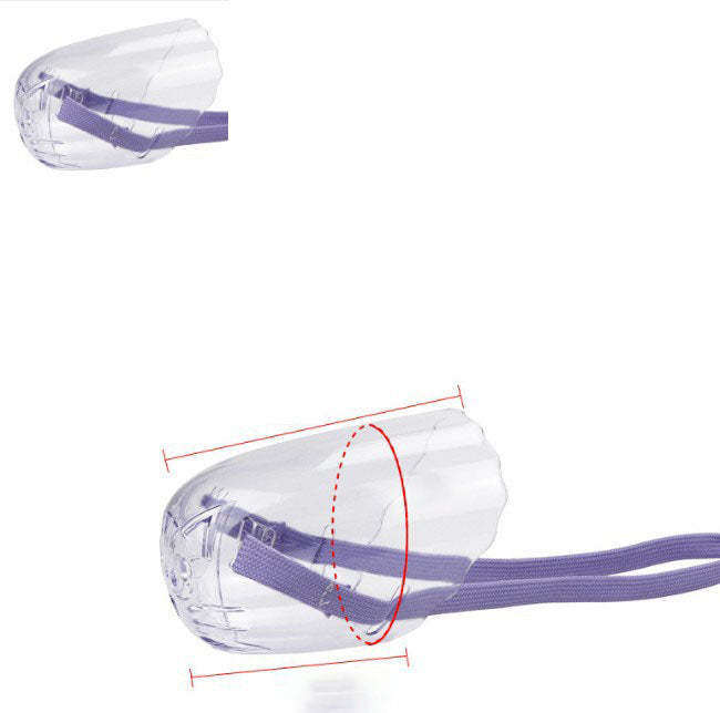KFX-6654909 Purple Cat Eye Mask with Anti-Bite Cover - Set of 3 Sizes S/M/L for Bathing and Injection