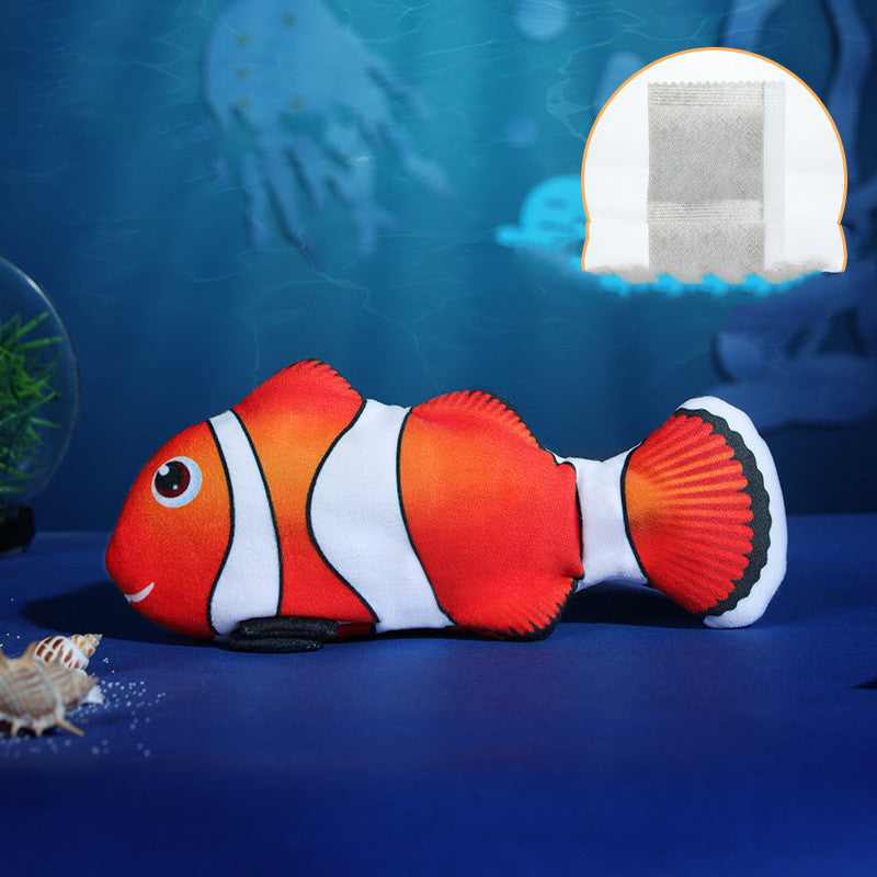 KFX-6655549 Electric Plush Toy Fish for Cats and Dogs with Vibration and Touch Sensation