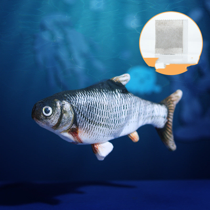 KFX-6655549 Electric Plush Toy Fish for Cats and Dogs with Vibration and Touch Sensation