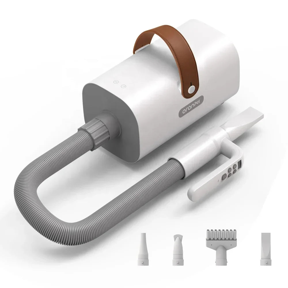 KFX-665619 Pet Grooming Trimmer Vacuum Kit with Hair Deshedding Tool for Dogs and Cats
