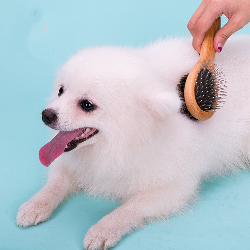 KFX-6658493 Double-Sided Stainless Steel Pet Comb for Dog Grooming and Cleaning