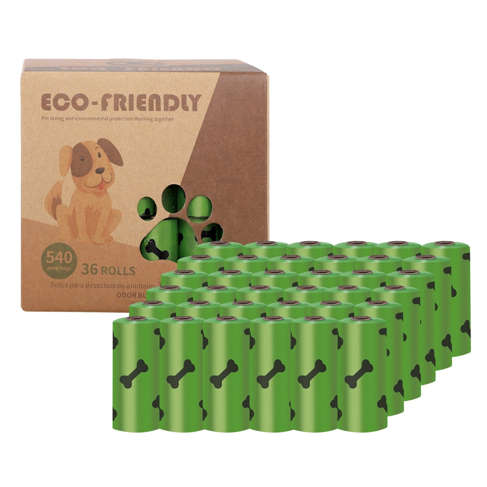 KFX-6659133 Eco-Friendly Pet Waste Garbage Bags - Thick, Fragrant, Multiple Roll Options