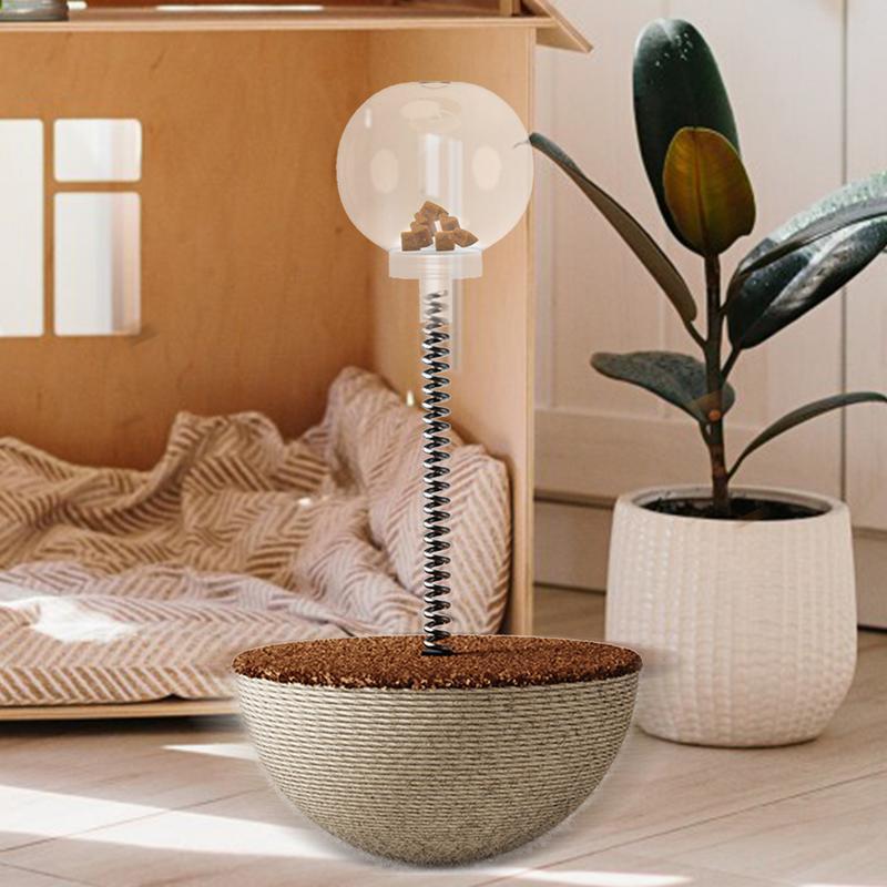 KFX-6660157 Auto-Balancing Interactive Cat Feeder Toy for Engaging Slow Feeding and Puzzle Play