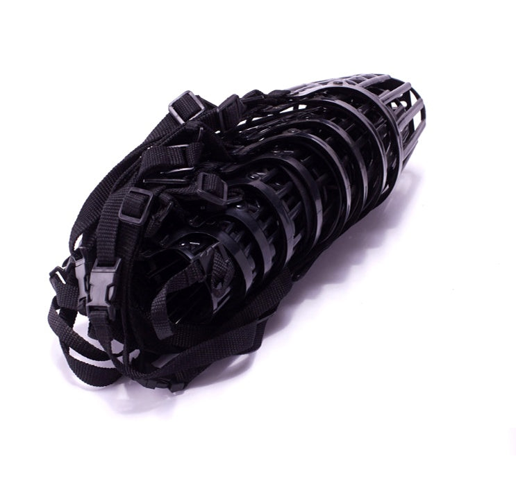 KFX-6662333 Adjustable Plastic Dog & Cat Muzzle - Eco-Friendly PE, Size 1-7, Prevents Biting and Barking