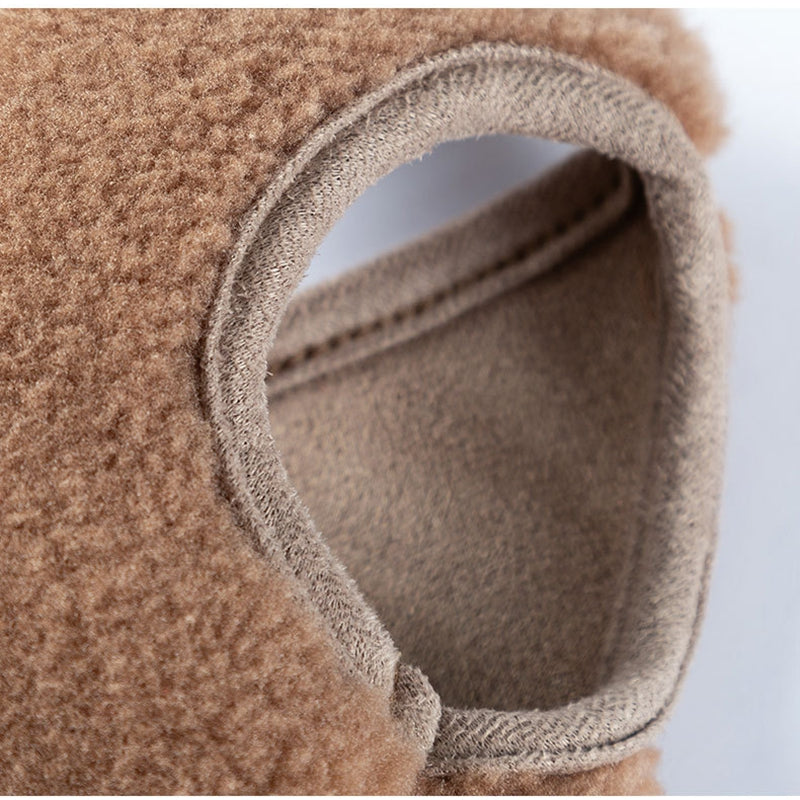 KFX-6663229 Cozy Fleece Jackets for Small Dogs and Cats, Cute Bear Embroidery with Pocket, Autumn and Winter Pet Wear