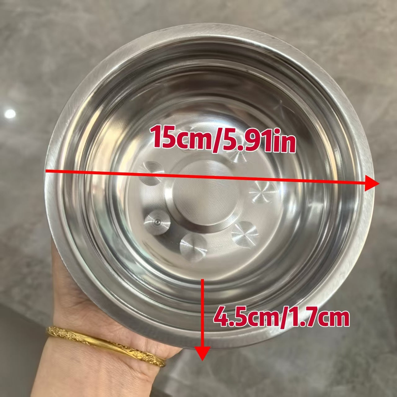 KFX-6664637 Stainless Steel Cat Food Bowl and Plate Set - Thickened Pet Tableware, 15cm & 16cm Options