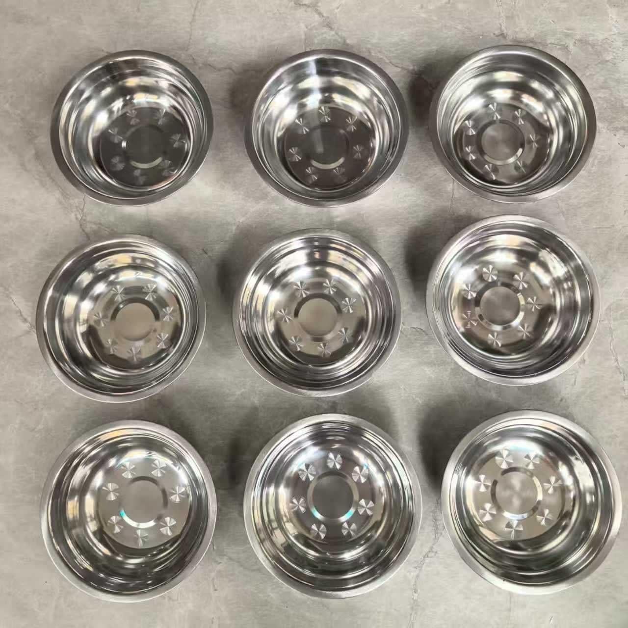 KFX-6664637 Stainless Steel Cat Food Bowl and Plate Set - Thickened Pet Tableware, 15cm & 16cm Options