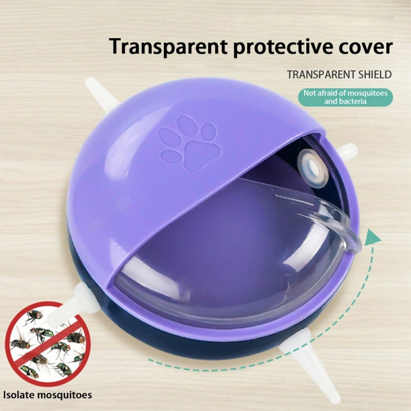 KFX-6665917 Kitten and Puppy Milk Feeder with 4 Teats - Safe Breastfeeding Bowl for Small Pets