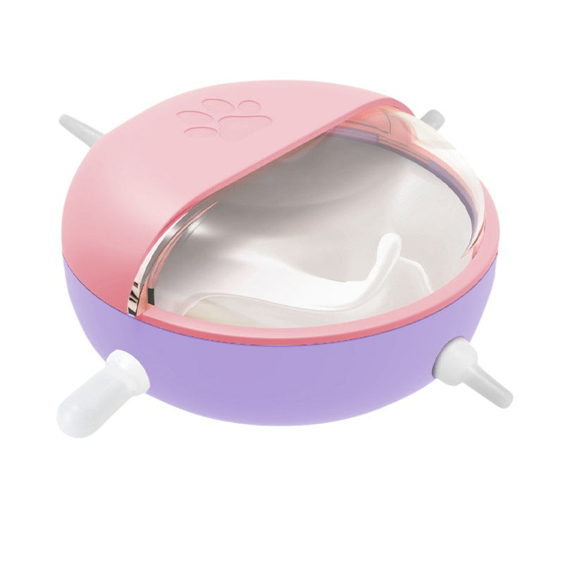 KFX-6665917 Kitten and Puppy Milk Feeder with 4 Teats - Safe Breastfeeding Bowl for Small Pets