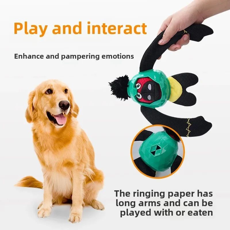 KFX-6668093 Interactive Gorilla Sound Paper Dog Toy - Bite-Resistant Puzzle for Engaging Play