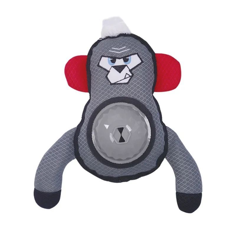 KFX-6668093 Interactive Gorilla Sound Paper Dog Toy - Bite-Resistant Puzzle for Engaging Play