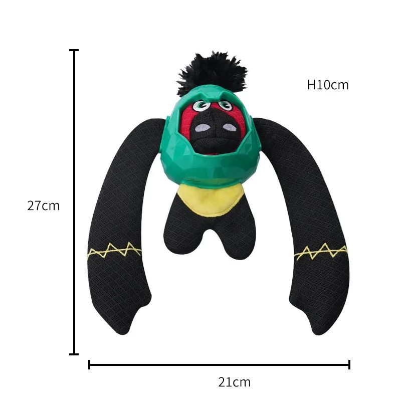 KFX-6668093 Interactive Gorilla Sound Paper Dog Toy - Bite-Resistant Puzzle for Engaging Play
