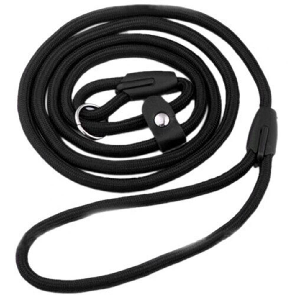 KFX-6668221 Nylon Solid Color Dog Leash - 130 cm Length, Available in Blue, Black, and Red