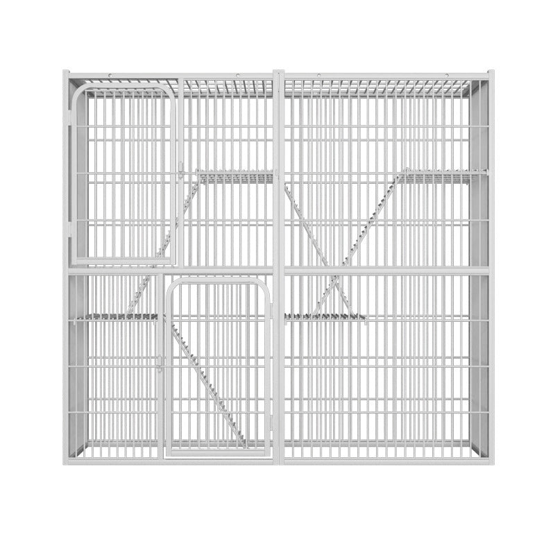 KFX-6668477 Super Large Indoor Cat Cage Villa - Three-Layer Double Layer Cat House with Expansive Free Space