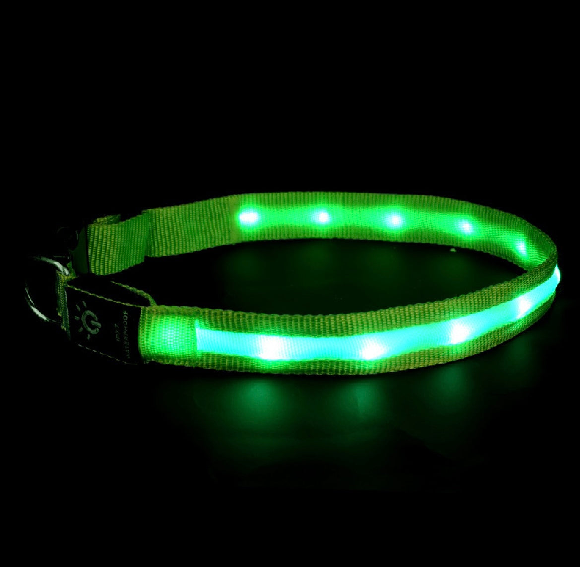 KFX-6670397 Waterproof LED Pet Collar with USB Charging and Long Battery Life - Multiple Color Options