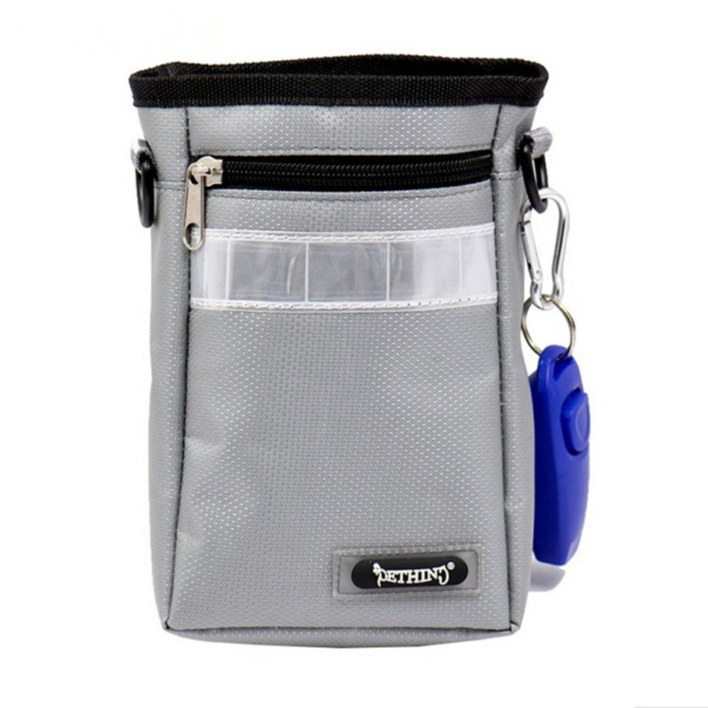 KFX-6670653 Dog Training Belt Bag - Black Oxford Cloth, Adjustable Size 11.5x5.5x17cm, Fits 70-114cm Belt