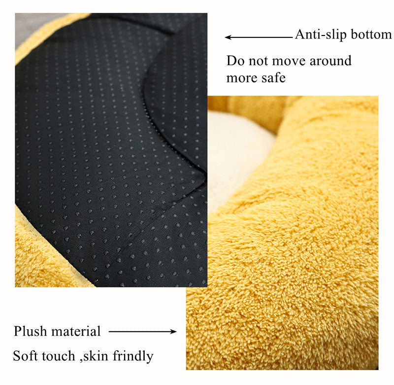 KFX-6671677 Corgi Shaped Soft Pet Bed for Dogs and Cats - Plush Sleeping Mat in Multiple Sizes