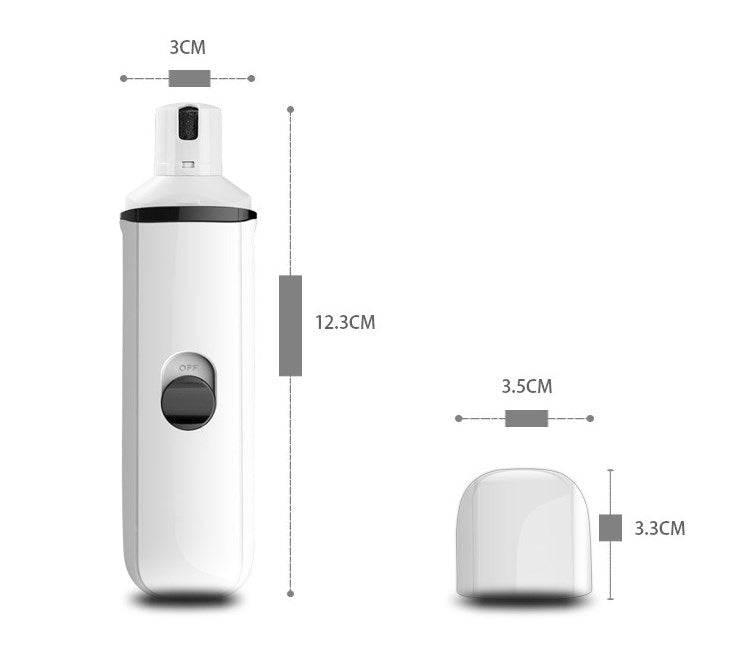 KFX-6672189 Electric Nail Polisher for Pets - Safe and Gentle Nail Care Tool