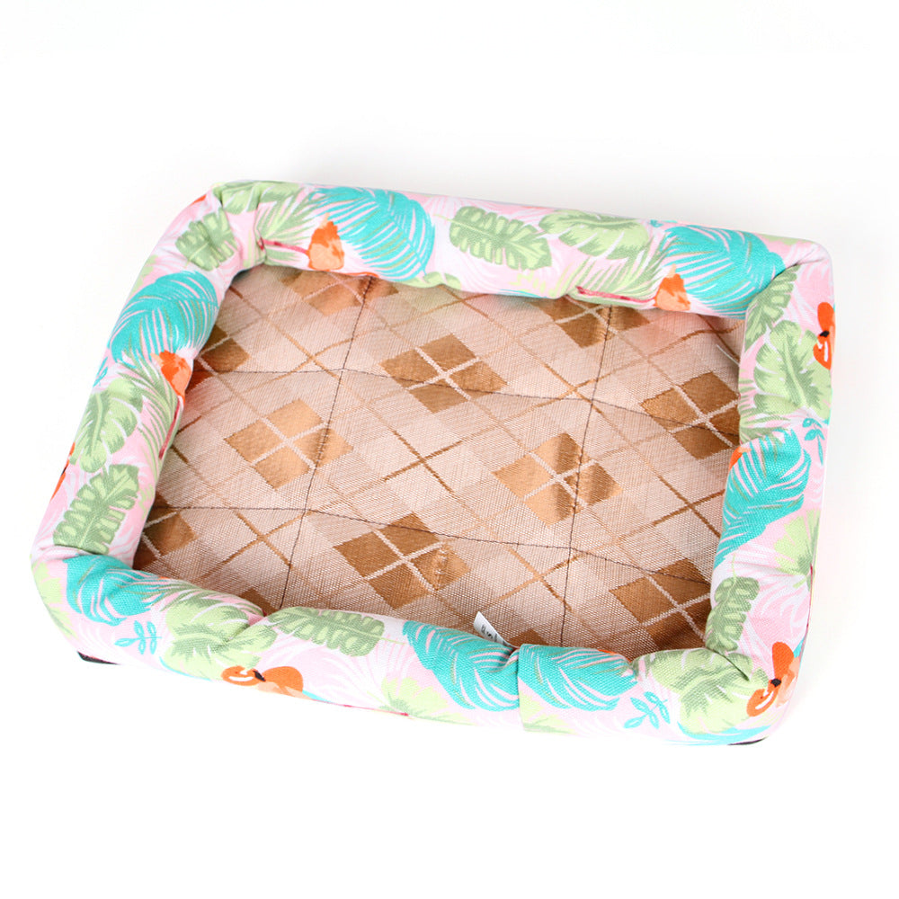 KFX-6672445 Cooling Dog and Cat Mat - Ice Silk Material with Oxford Cloth and Cotton Filling