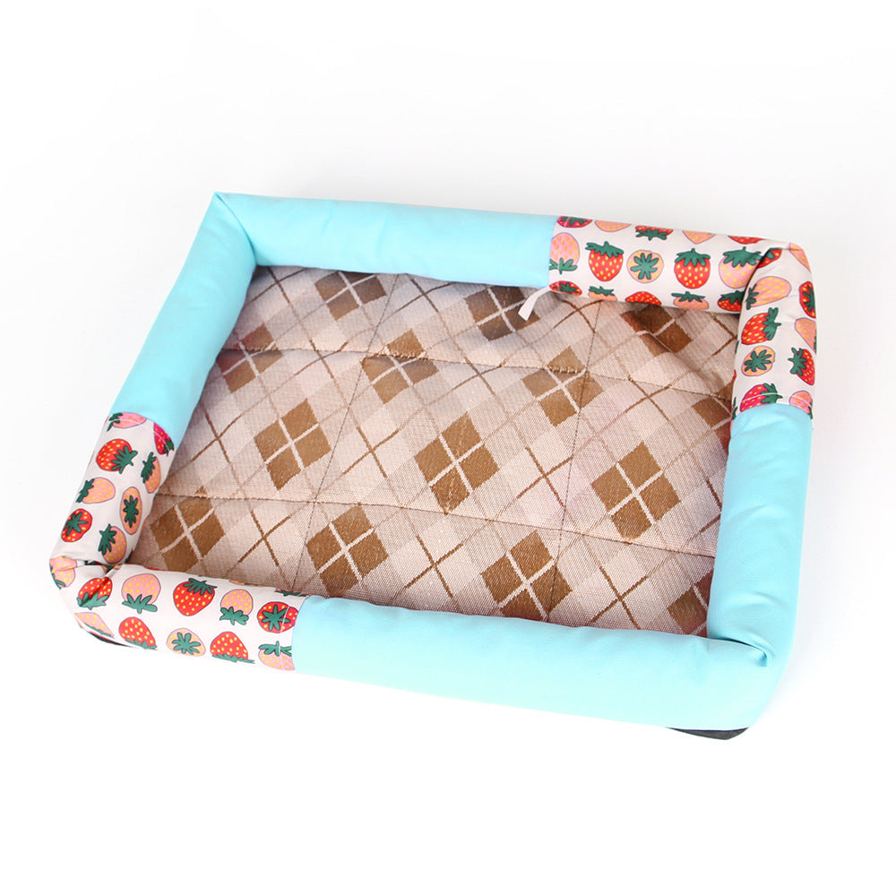 KFX-6672445 Cooling Dog and Cat Mat - Ice Silk Material with Oxford Cloth and Cotton Filling